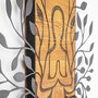Wallity Meditation Escultura de Pared en Negro y Nogal